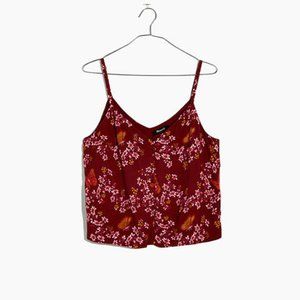 Madewell Button-Down Cami Top in Butterfly Sanctua